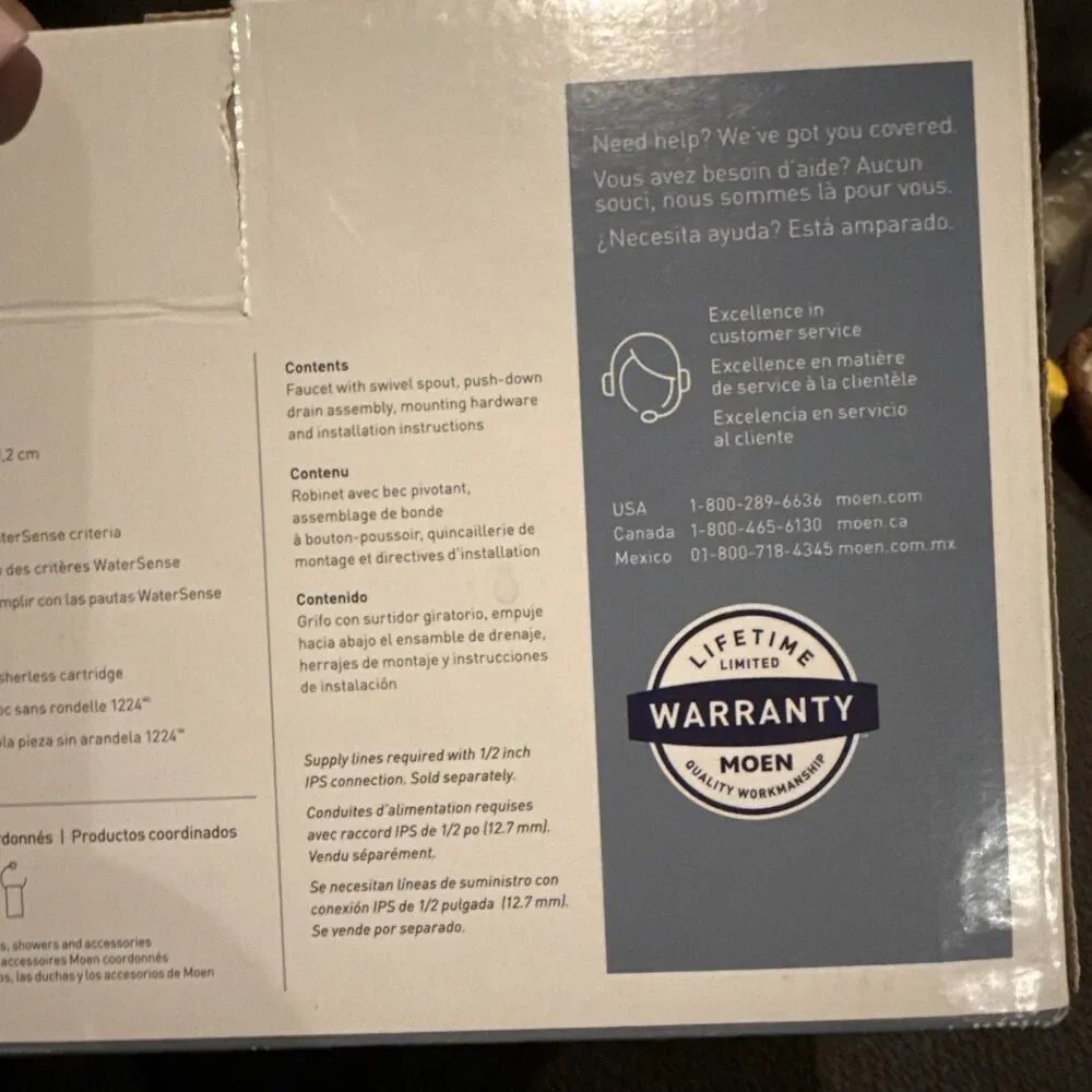 MOEN Banbury 4 in. Centerset Double Handle Bathroom Faucet in Chrome 84943